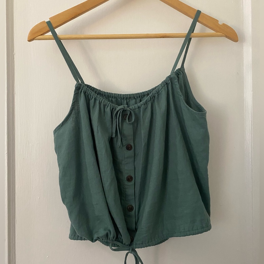 NWT Madewell Linen Bubble Top